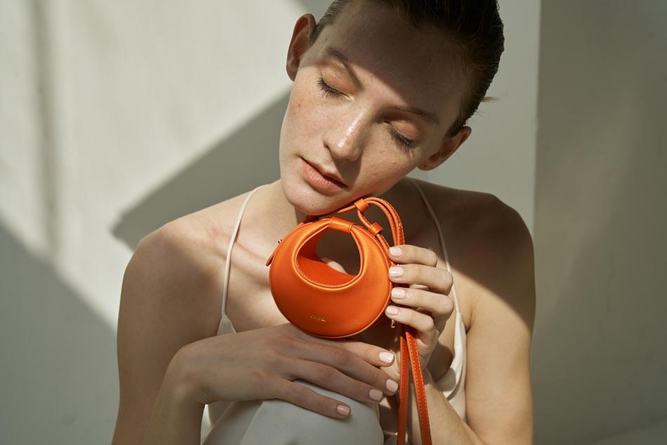 Rantan Super Mini Bag - Orange Nylon - Image 5