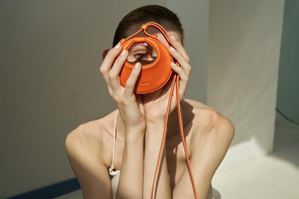 Rantan Super Mini Bag - Orange Nylon - Image 6