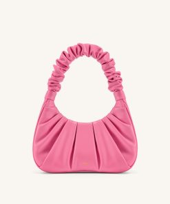 Gabbi Ruched Hobo Handbag - Pink