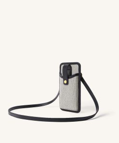 Alternative view of Aylin Canvas Phone Bag - Black