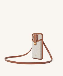 Alternative view of Aylin Canvas Phone Bag - Brown