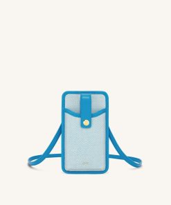 Aylin Canvas Phone Bag - Lake Blue