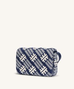 Alternative view of FEI Maze Jacquard Knit Cossbody Bag - Navy
