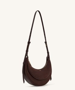 Alternative view of Sharon Faux Suede Crossbody Bag - Coffee Brown
