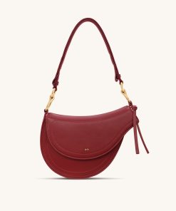 Ashlie Crossbody Bag - Burgundy