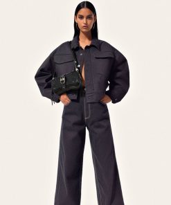 Alternative view of Joy Crushed Shoulder Bag - Black