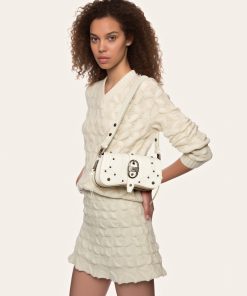 Alternative view of Joy Crushed Shoulder Bag - White