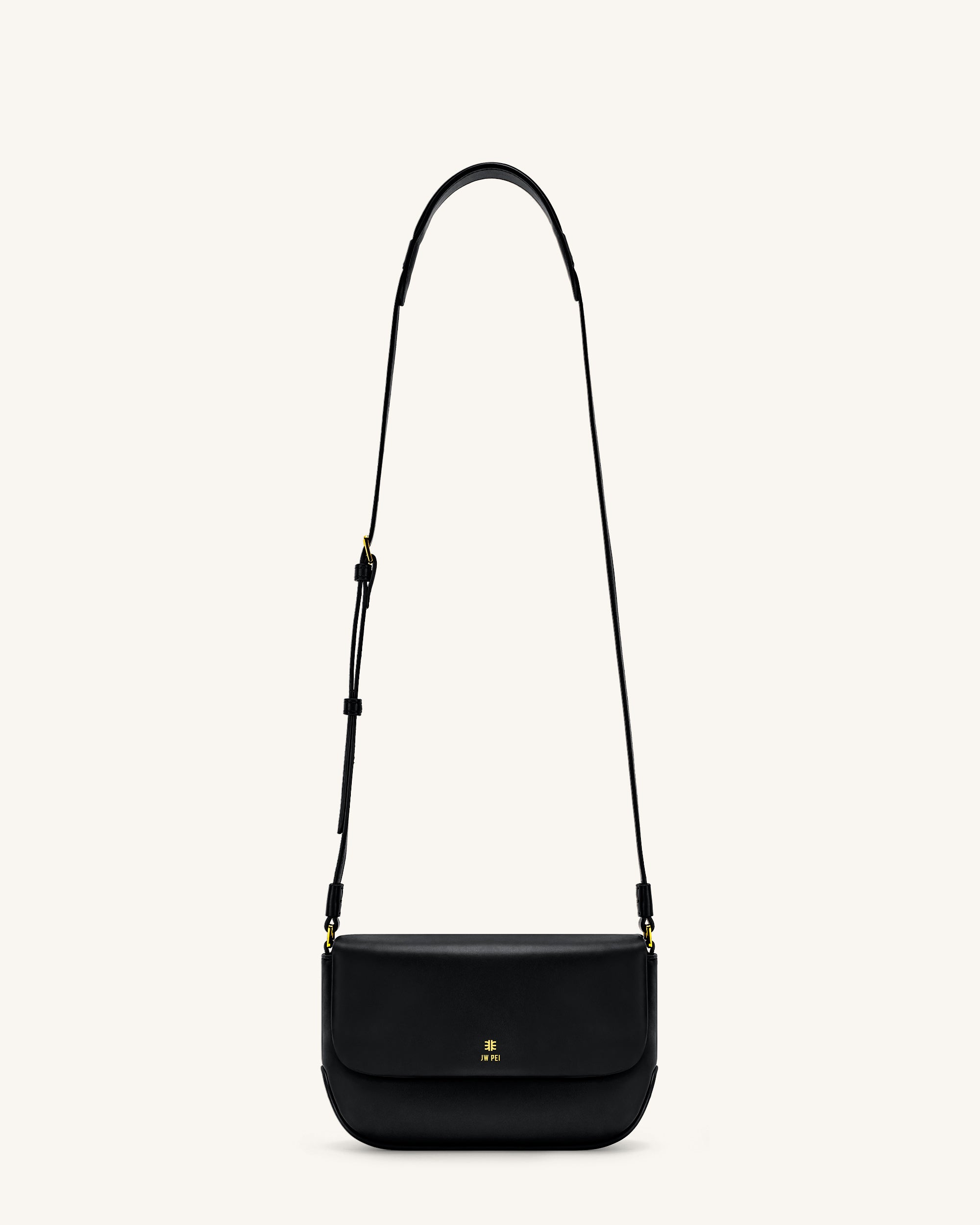 Debby Flap Crossbody Bag - Black