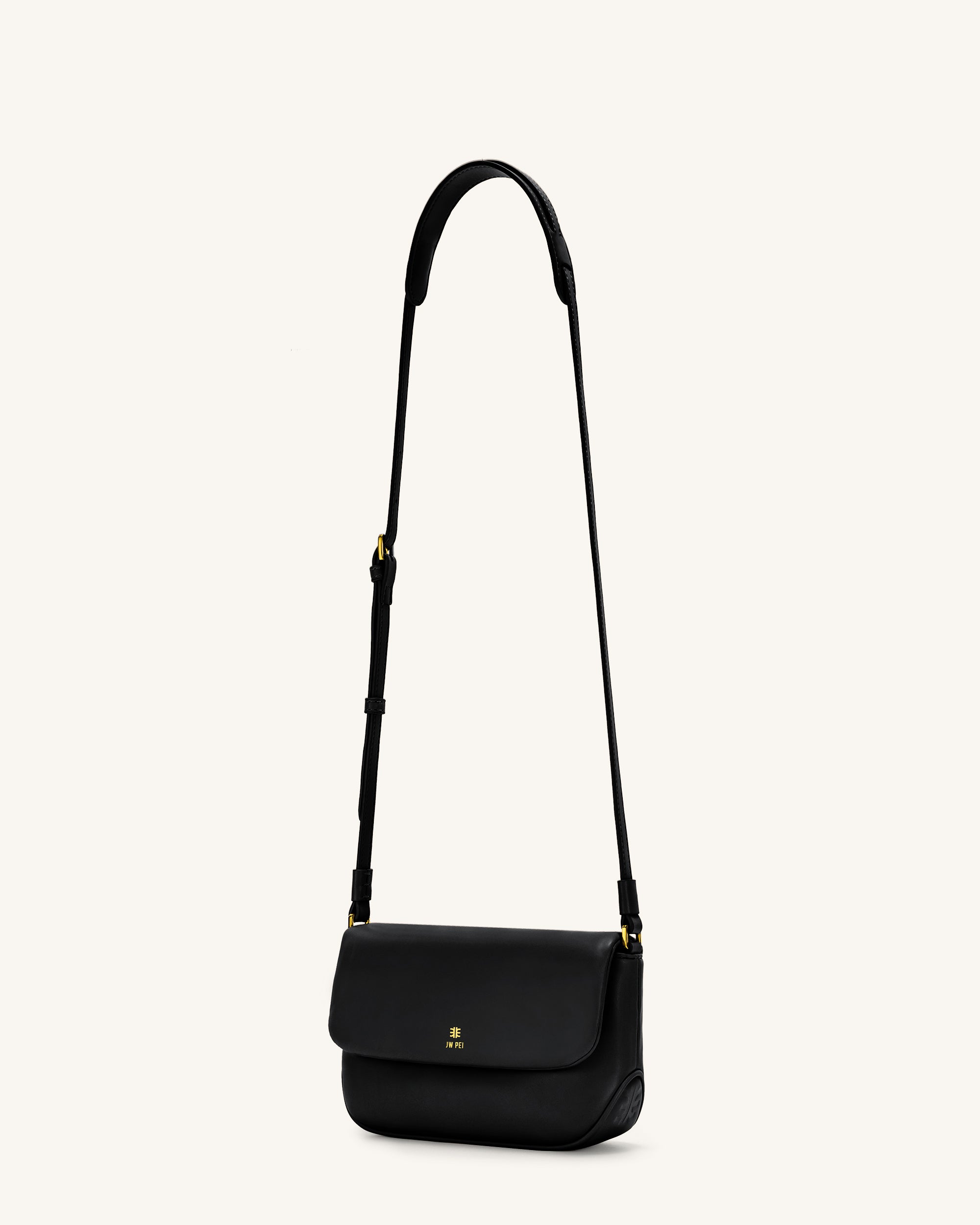 Debby Flap Crossbody Bag - Black - Image 2