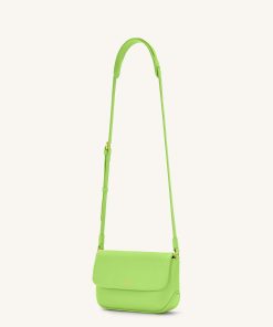 Alternative view of Debby Flap Crossbody  Bag - Lime Green