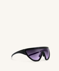 Alternative view of Angelica D Frame Sunglasses - Black