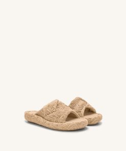 Alternative view of Lilah Woven Platform Sandal - Beige