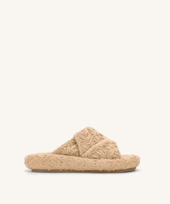 Lilah Woven Platform Sandal - Beige