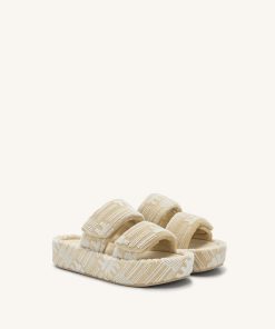 Alternative view of Lexi Terry Slide Sandal - OatMilk