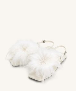 Alternative view of Fluffy Flats Sandals - White