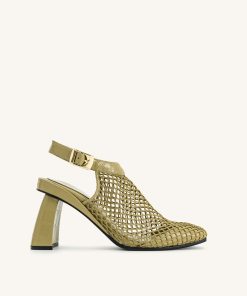 Genesis Heeled Sandals - Olive Green