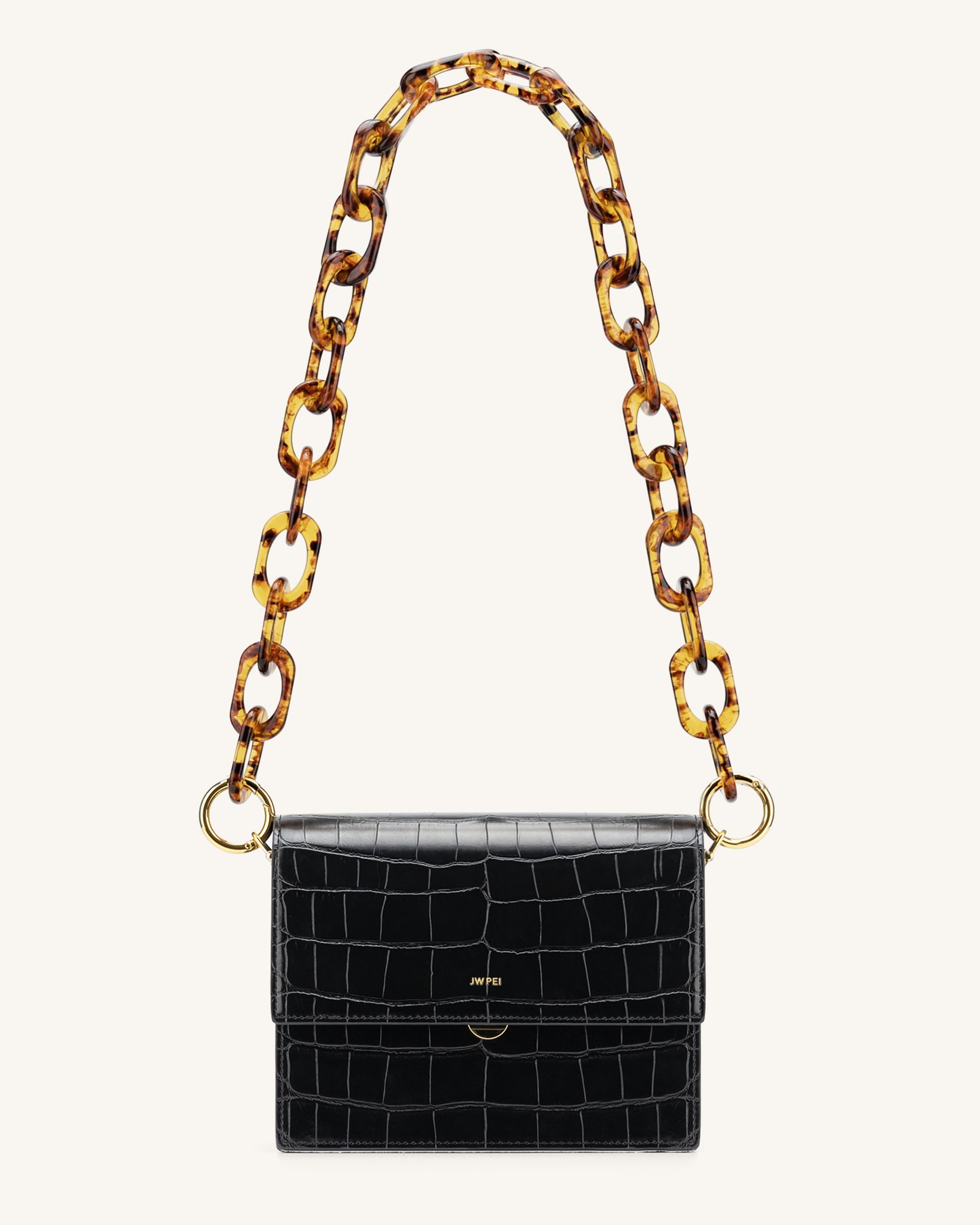 Mya Tortoiseshell Acrylic Chain Strap - Image 3