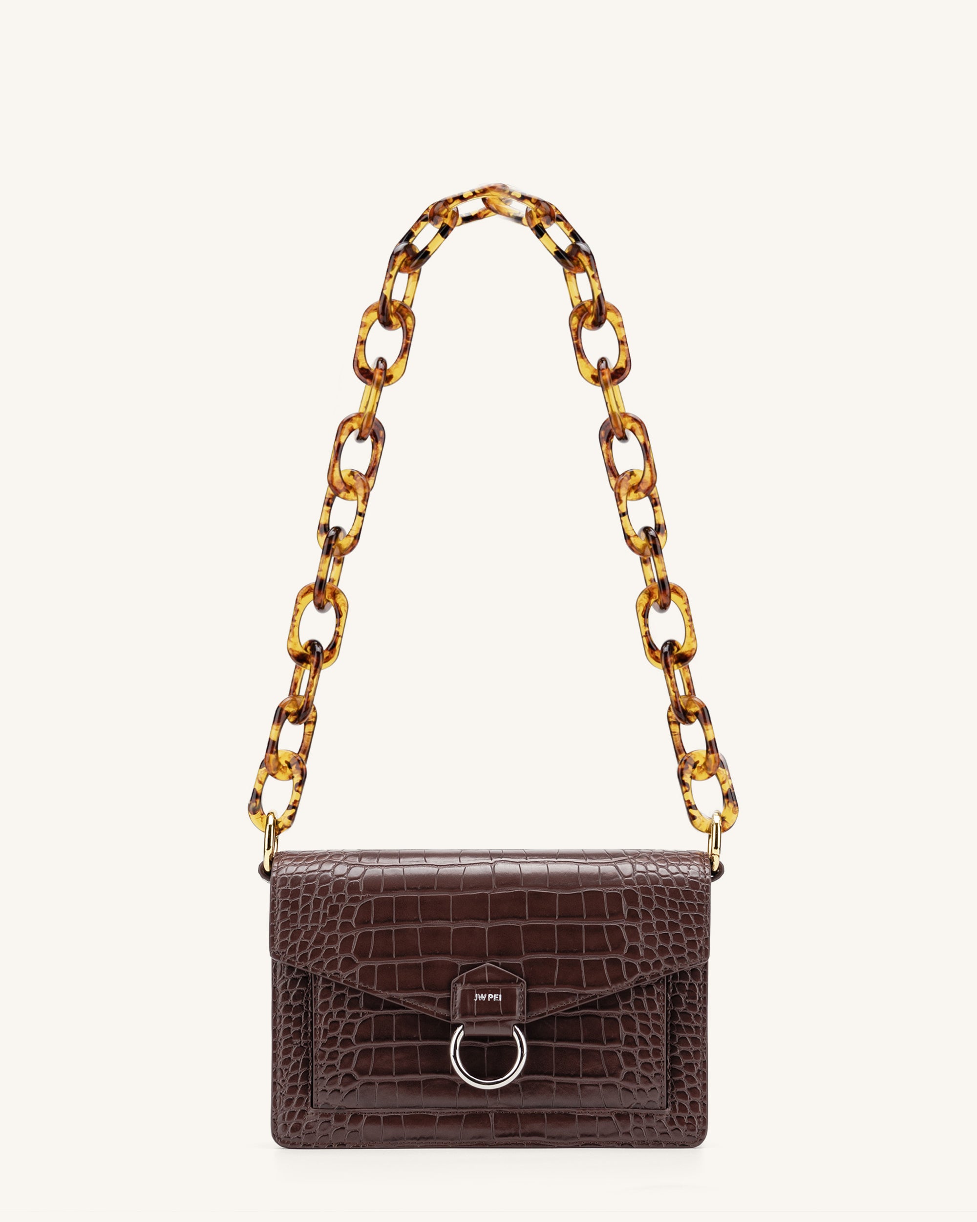 Mya Tortoiseshell Acrylic Chain Strap - Image 4