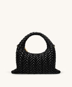 Cora Quilting Handle Bag - Black