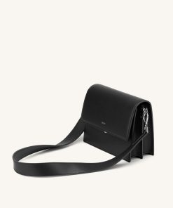 Mini Flap Crossbody - Black