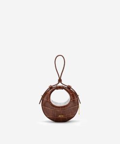 Rantan Super Mini Bag - Brown Croc