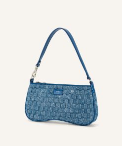 Alternative view of Eva Shoulder Handbag - Blue Denim Weave