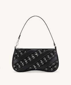 Eva Straps Shoulder Bag - Black