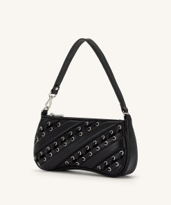 Alternative view of Eva Straps Shoulder Bag - Black