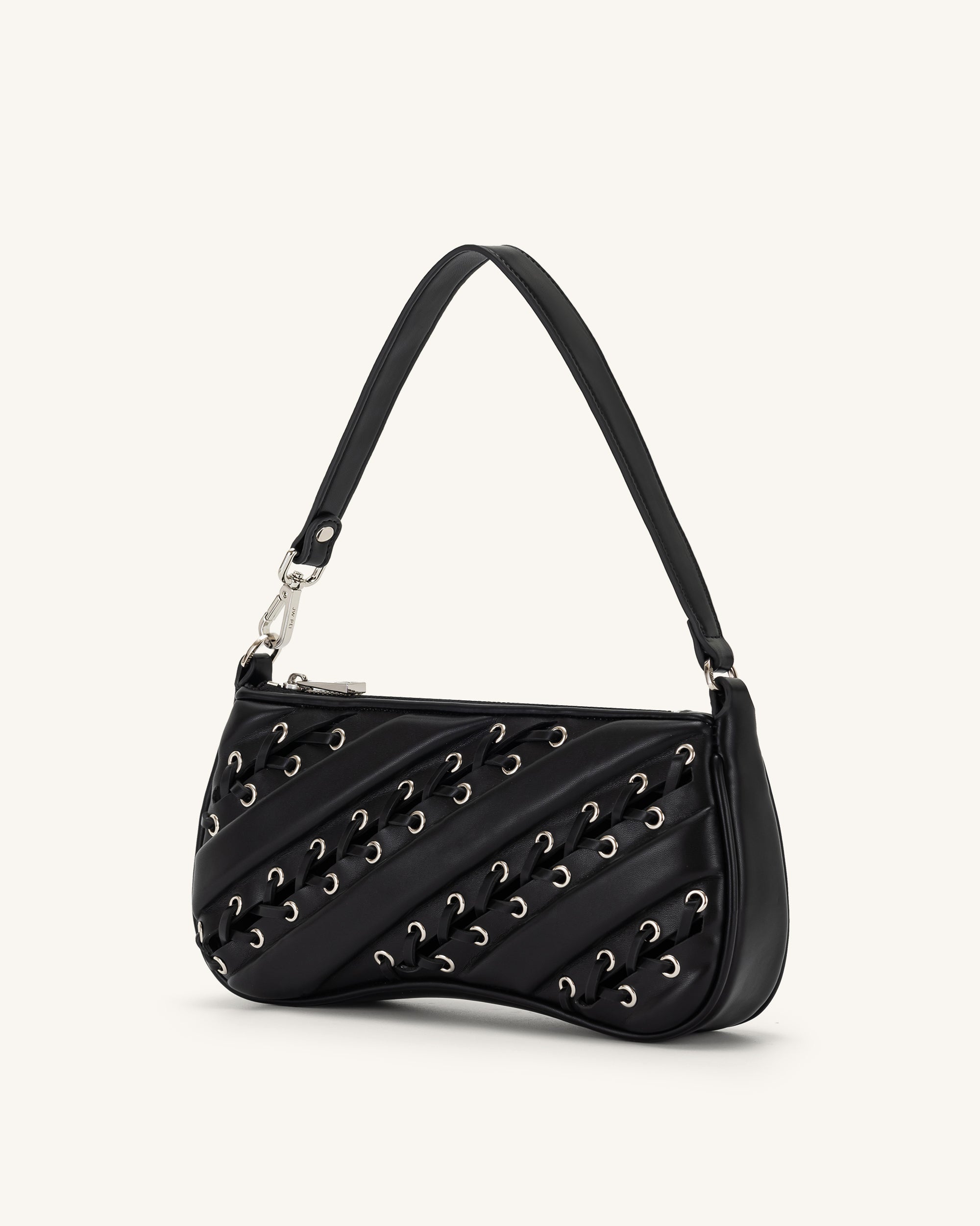 Eva Straps Shoulder Bag - Black - Image 2