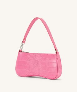 Alternative view of Eva Shoulder Bag - Hot Pink Croc