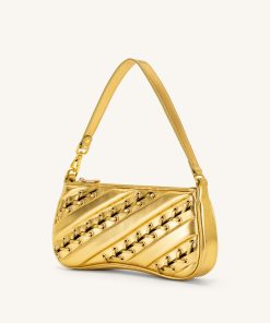 Alternative view of Eva Metallic Straps Shoulder Bag - Gold