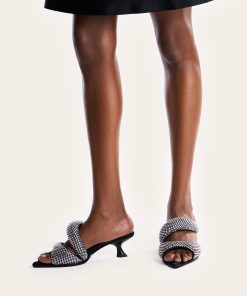 Alternative view of Sara Mule Artificial Crystal - Black