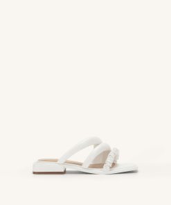 Jada Flat Mule - White