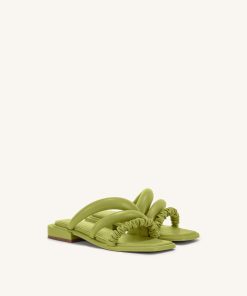 Alternative view of Jada Flat Mule - Lime Green
