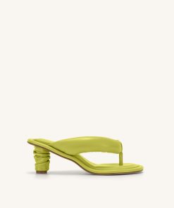 Talia Puffed Sandal - Lime Green