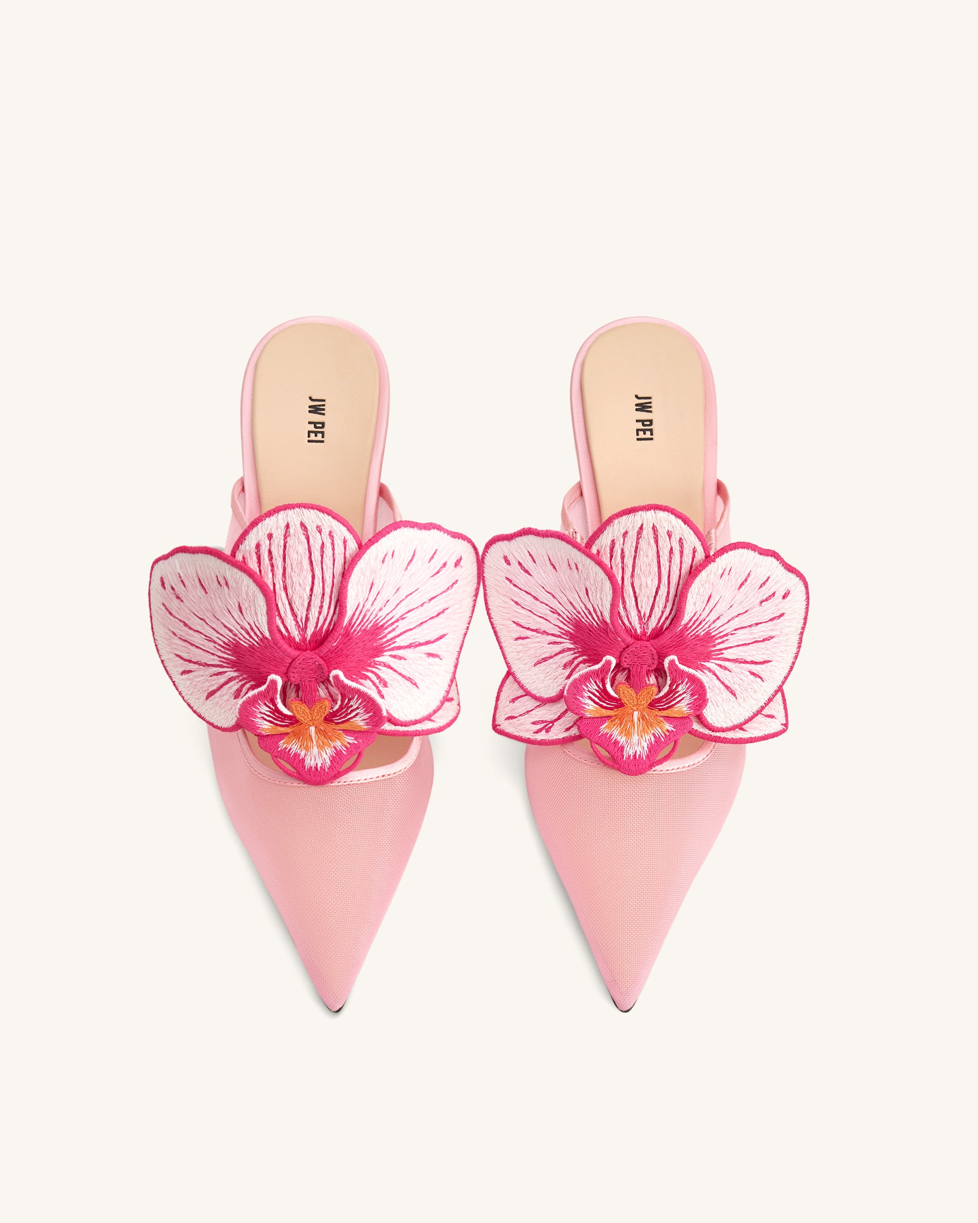 Sofia Orchid Sphere Heel Mules - Pink - Image 3