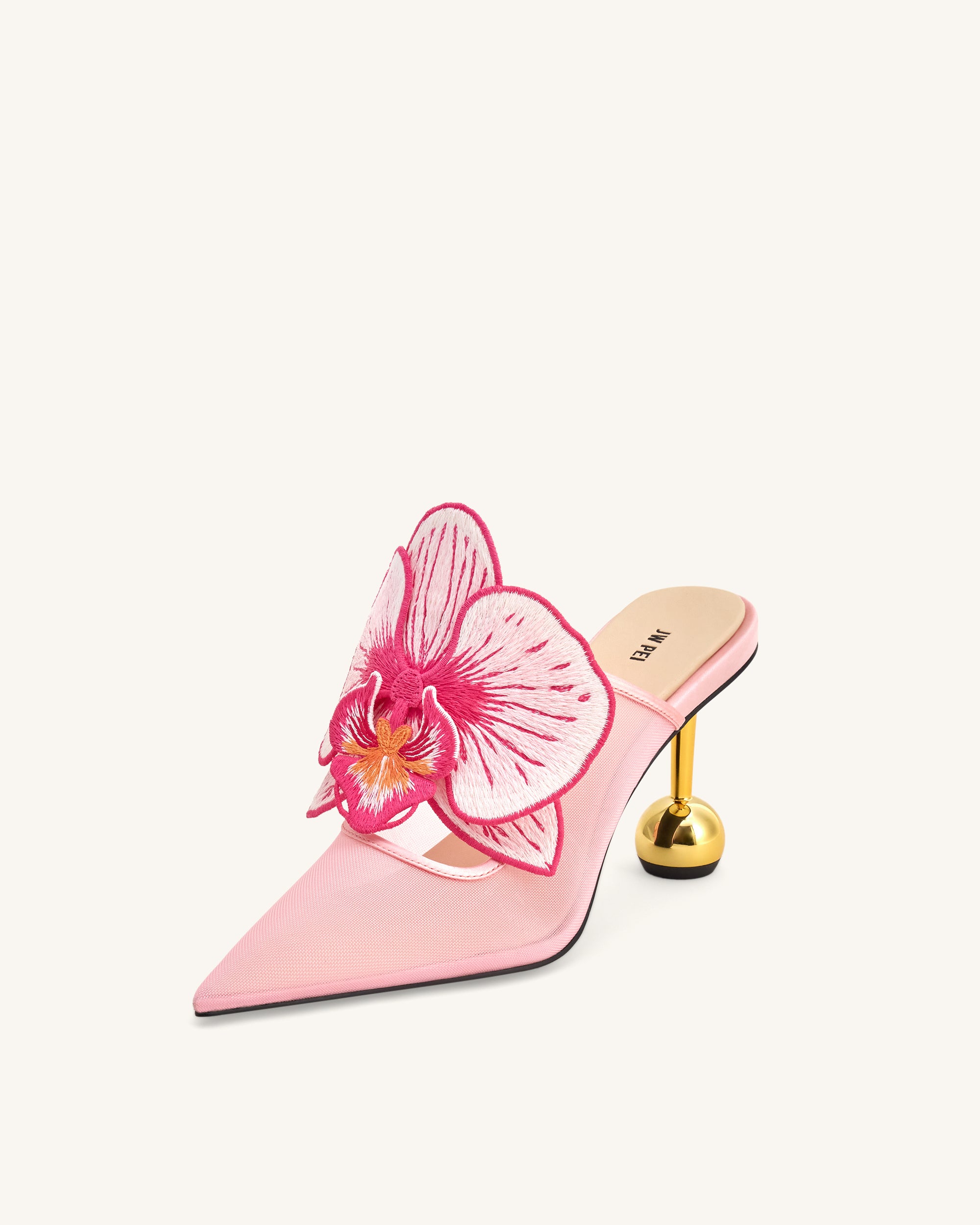 Sofia Orchid Sphere Heel Mules - Pink - Image 6