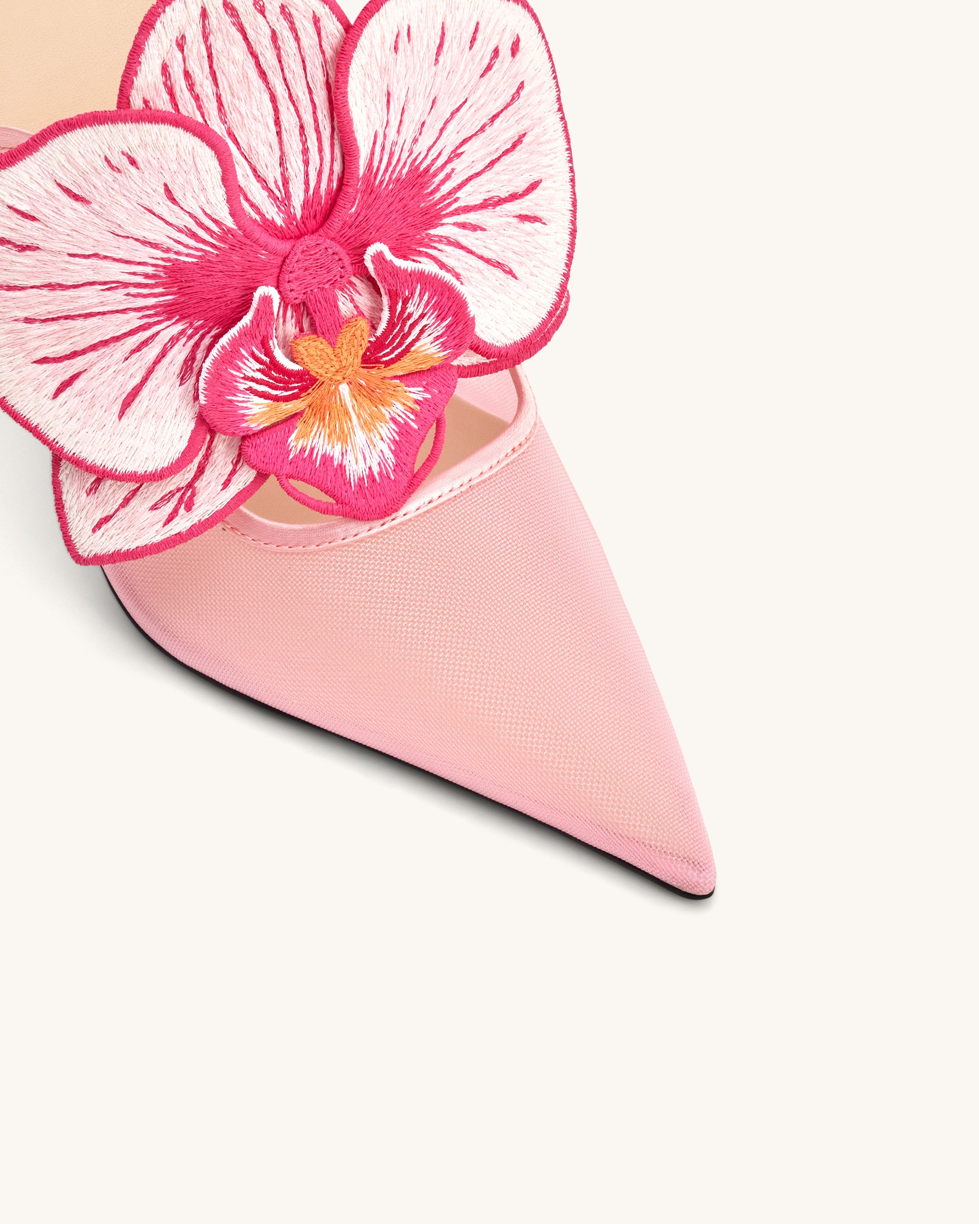 Sofia Orchid Sphere Heel Mules - Pink - Image 5