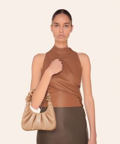 Alternative view of Gabbi Ruched Hobo Handbag - Cane Sugar