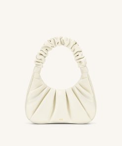 Gabbi Ruched Hobo Handbag - White