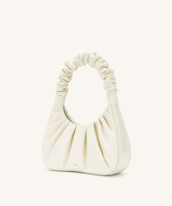 Alternative view of Gabbi Ruched Hobo Handbag - White