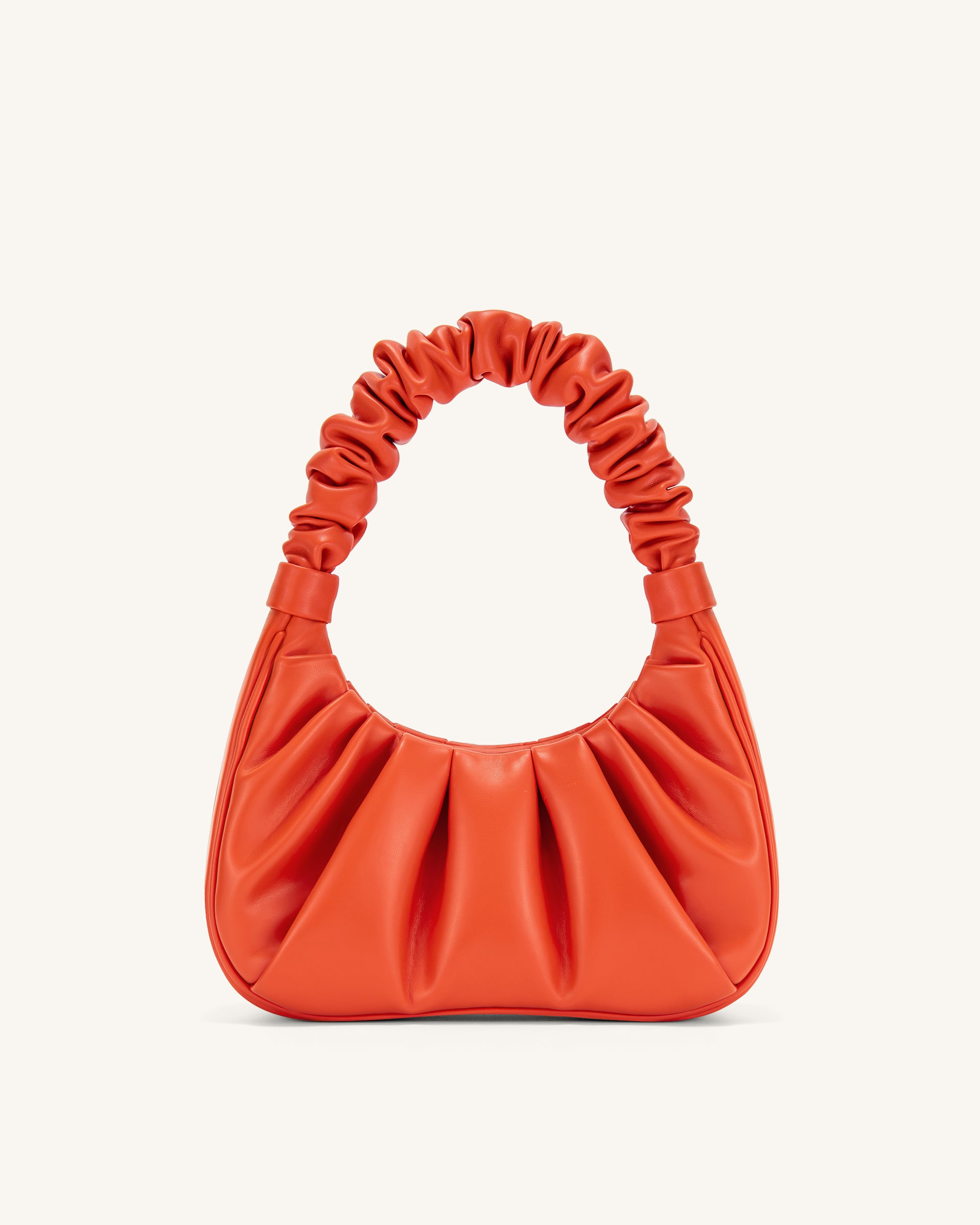 Gabbi Ruched Hobo Handbag - Scarlet - Image 3