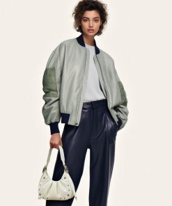 Alternative view of Gabbi Crushed Ruched Hobo Handbag - White