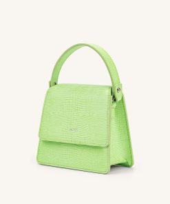 Alternative view of Fae Mini Top Handle Bag - Lime Green Lizard