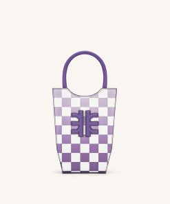 FEI Gradient Checkerboard Phone Bag - Purple