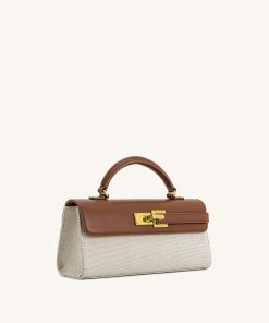 Alternative view of Keyla Top Handbag - Brown Canvas