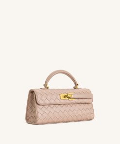 Alternative view of Keyla Weave Texture Top Handle Bag - Pink