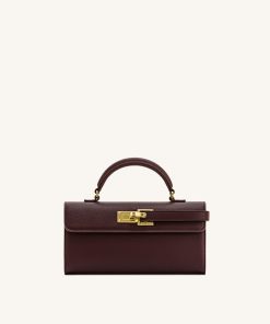 Keyla Top Handle Bag - Deep Burgundy