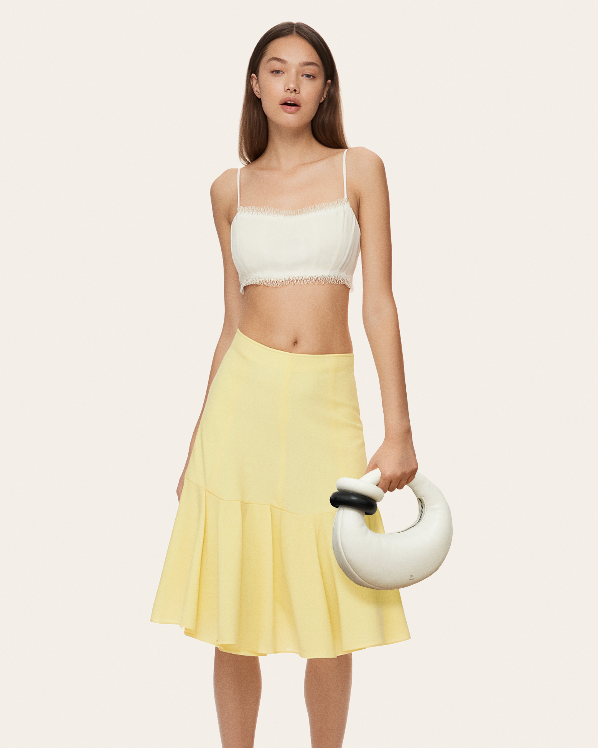 Abacus Top Handle Bag - White - Image 2