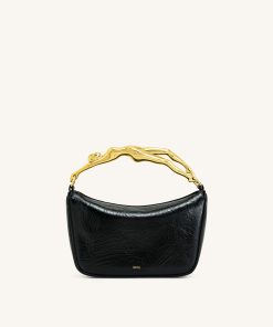 Jenny Human-shaped Handle Handbag - Black